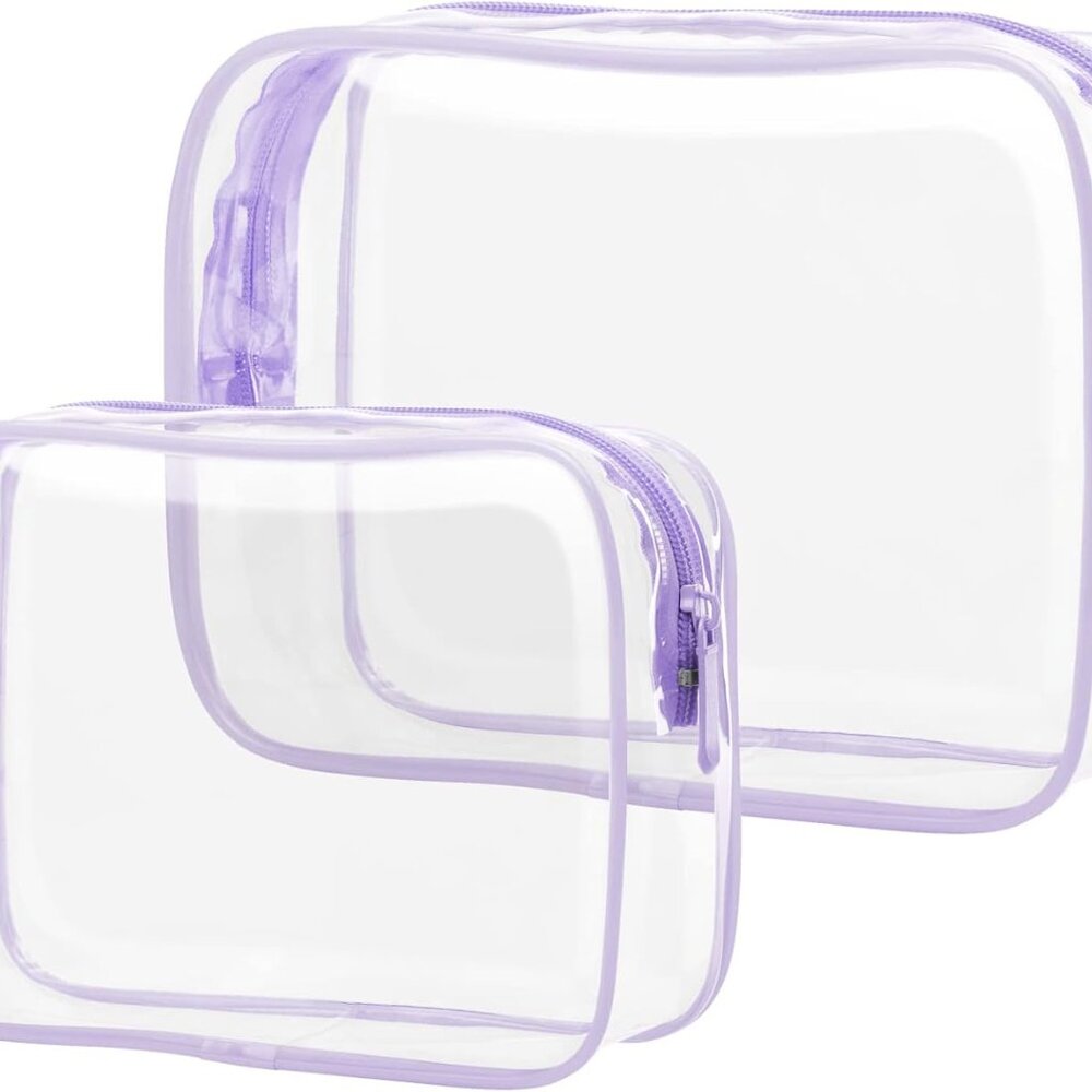 PACKISM Clear Makeup Bags - Toiletry Bags in 2 Sizes